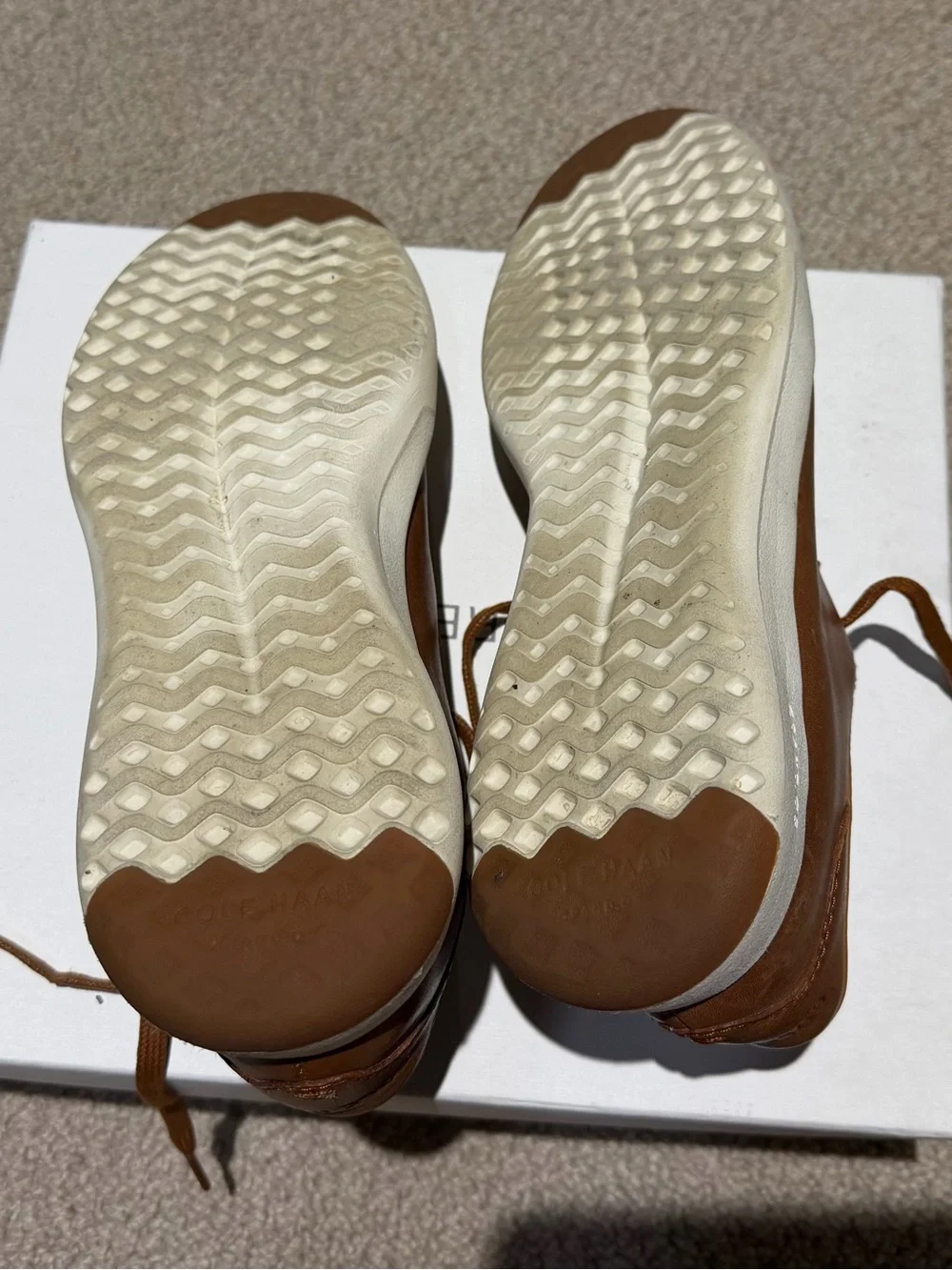 Men's Brown Leather Low-Top Sneakers